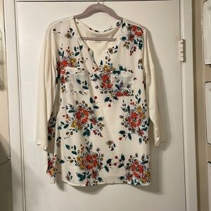 Cute Floral Van Heusen Top